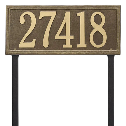 Personalized Double Line Large Lawn Address Plaque - 1 Line