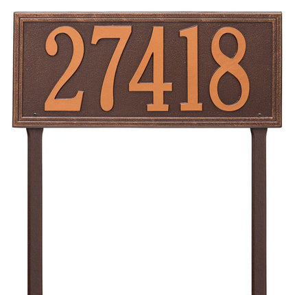 Personalized Double Line Large Lawn Address Plaque - 1 Line