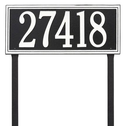 Personalized Double Line Large Lawn Address Plaque - 1 Line