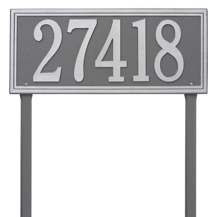 Personalized Double Line Large Lawn Address Plaque - 1 Line