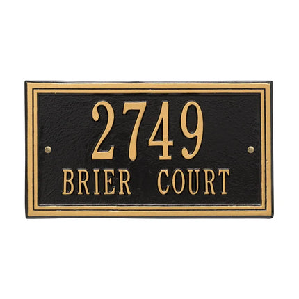 Personalized Double Line Address Plaque - 2 Line