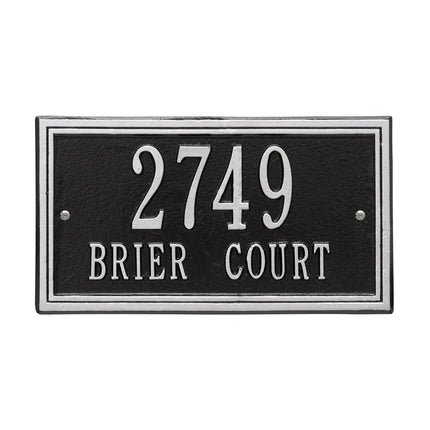 Personalized Double Line Address Plaque - 2 Line