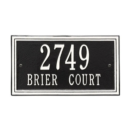 Personalized Double Line Address Plaque - 2 Line