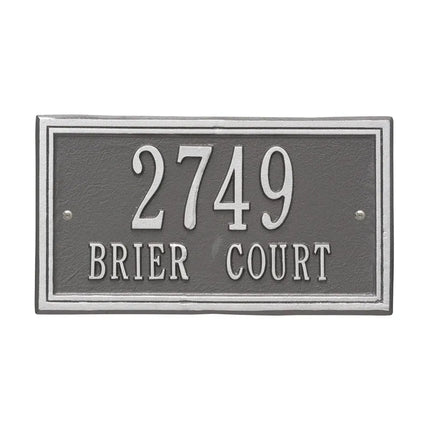 Personalized Double Line Address Plaque - 2 Line