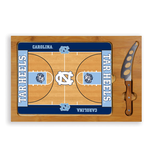 North Carolina Tar Heels Basketball Court Cutting Board & Knife Set