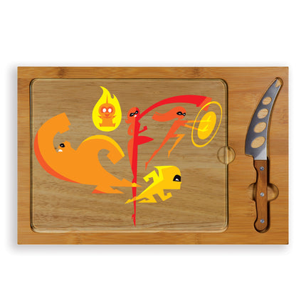 The Incredibles - Icon Glass Top Cutting Board & Knife Set