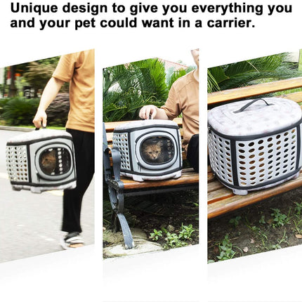 Foldable Pet Dog Cat Puppy Handbag Carrier Cage