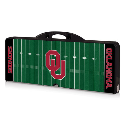 Oklahoma Sooners Football Field Picnic Table Folding Table with Seats