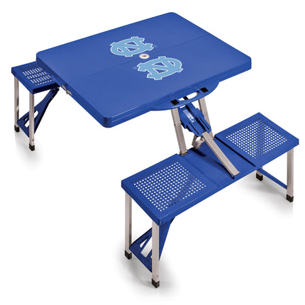 North Carolina Tar Heels Picnic Table Portable Folding Table w Seats