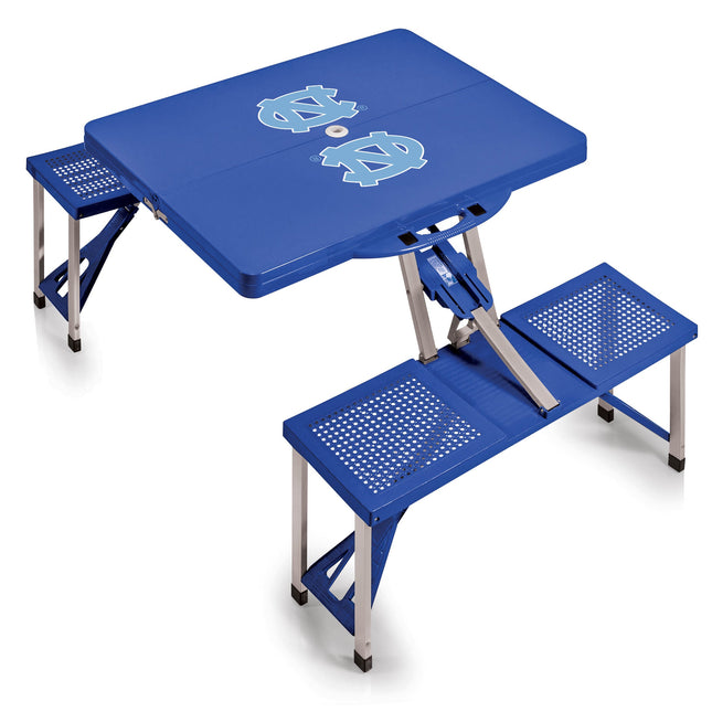 North Carolina Tar Heels Picnic Table Portable Folding Table w Seats