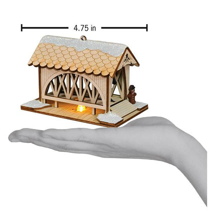 Covered Bridge-Amish Buggy Ornament
