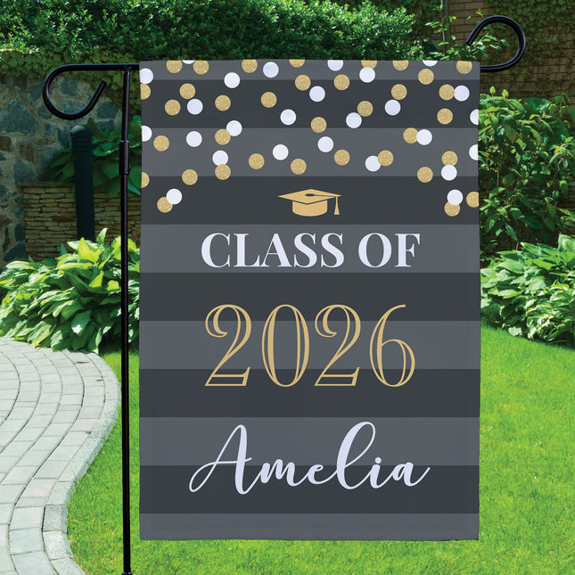 Personalized Graduation Garden Flag