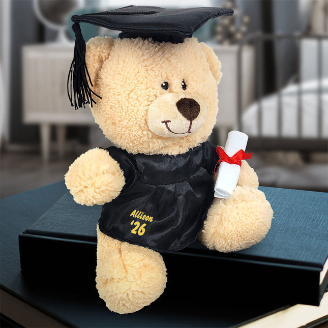 Personalized Graduation Cap and Gown Teddy Bear