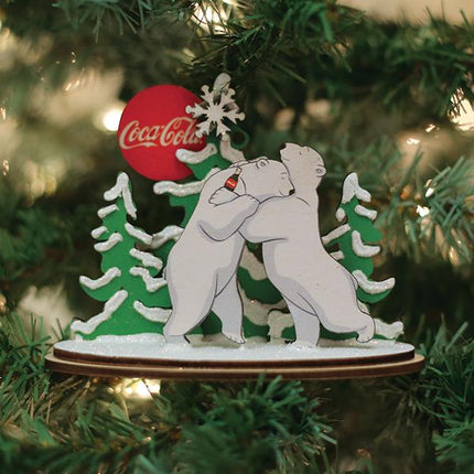 Polar Bear Hug Ornament