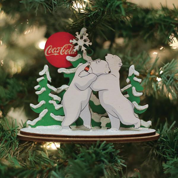 Polar Bear Hug Ornament