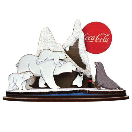 Polar Bears on Ice Ornament