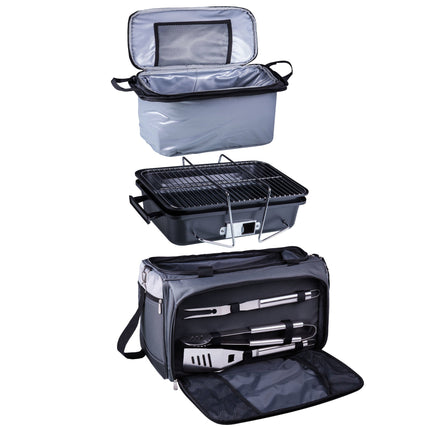 Buccaneer Portable Charcoal Grill & Cooler Tote