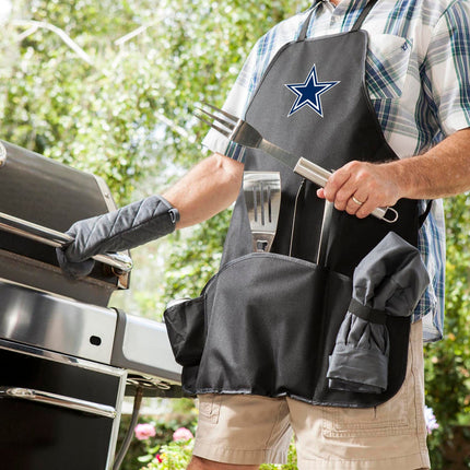 Dallas Cowboys - BBQ Apron Tote Pro Grill Set