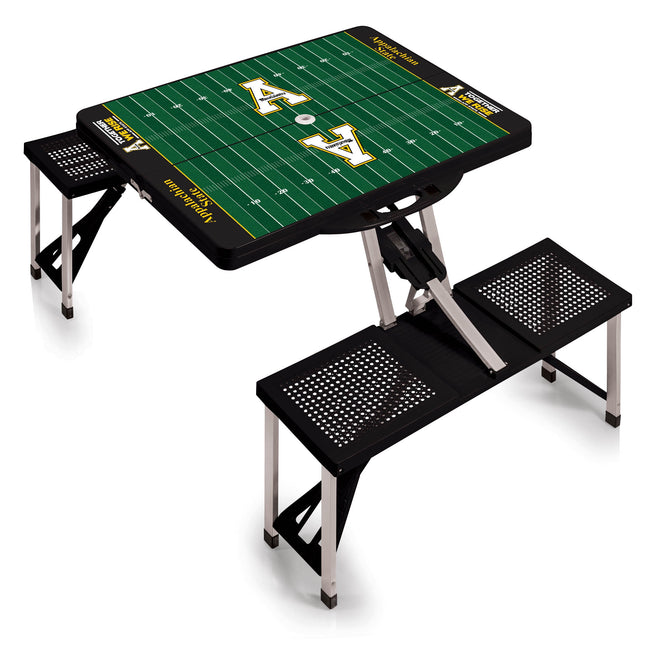 App State Mountaineers Football Field Picnic Table Folding Table Seats