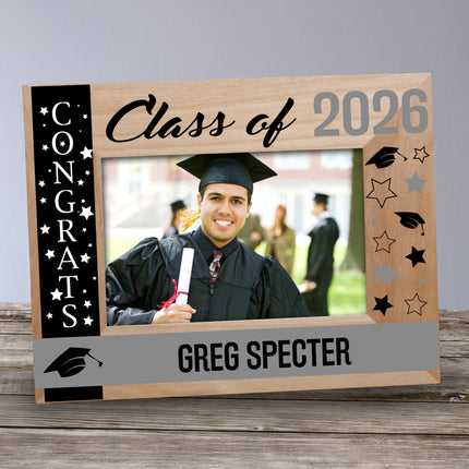 Personalized Congrats Class Of Wooden Picture Frame