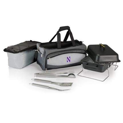 Northwestern Wildcats Buccaneer Portable Charcoal Grill & Cooler Tote