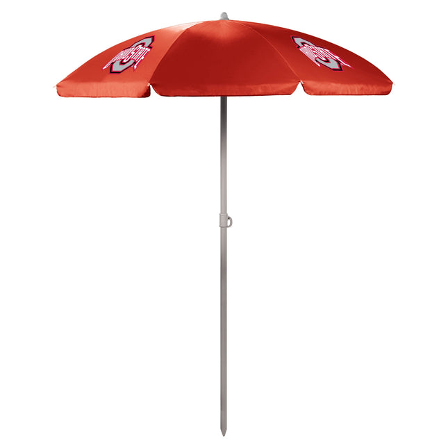 Ohio State Buckeyes - 5.5 Ft. Portable Beach Umbrella