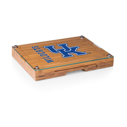 Kentucky Wildcats Concerto Glass Top Cheese Cutting Board & Tools Set