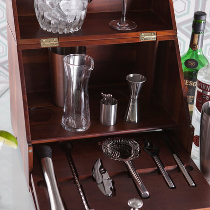 Madison Acacia Tabletop Bar Set