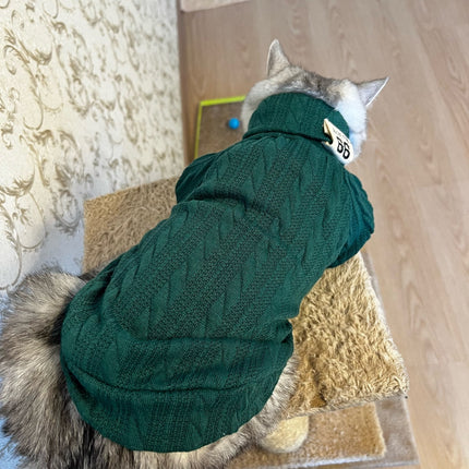 Winter Warm Knitted Turtleneck Sweater for Small Dogs or Cats