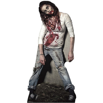 Zombie Girl Cardboard Cutout