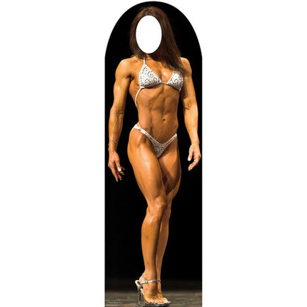 Muscle Woman Standin Cardboard Cutout