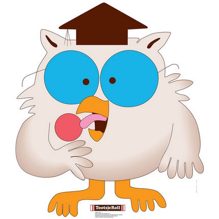 Mr. Owl Tootsie Roll Cardboard Cutout