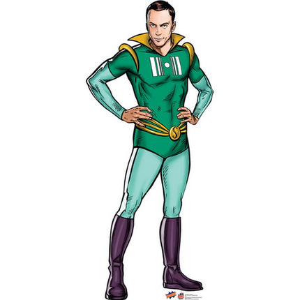 Sheldon Super Hero Big Bang Theory Cardboard Cutout