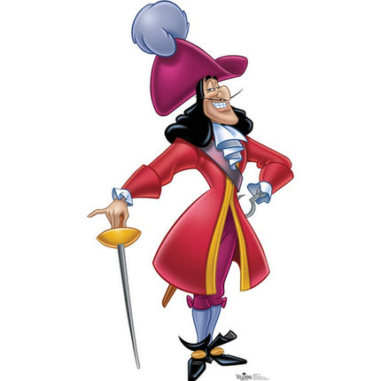Captain Hook Disney Villains Cardboard Cutout