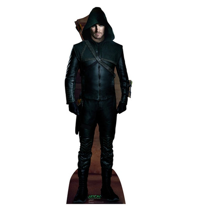 Green Arrow Cardboard Cutout