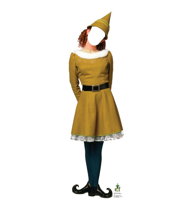 Female Elf Standin Elf Cardboard Cutout