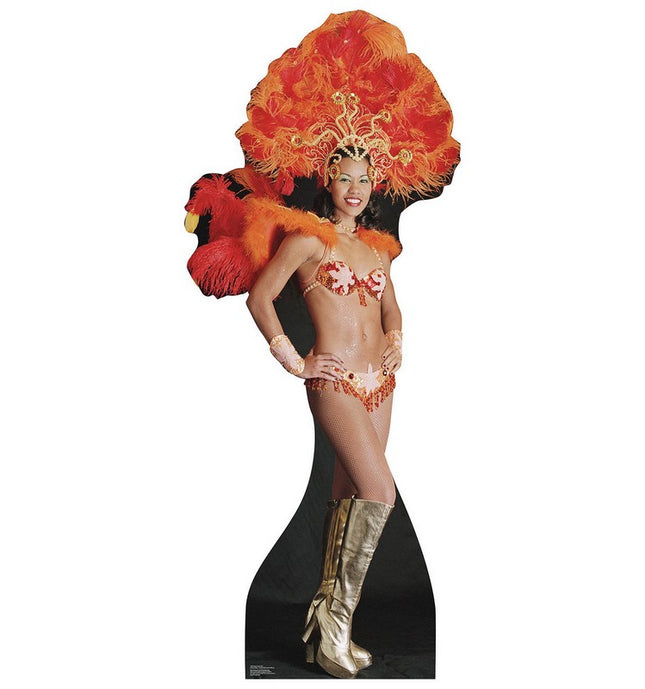 Vegas Show Girl Cardboard Cutout