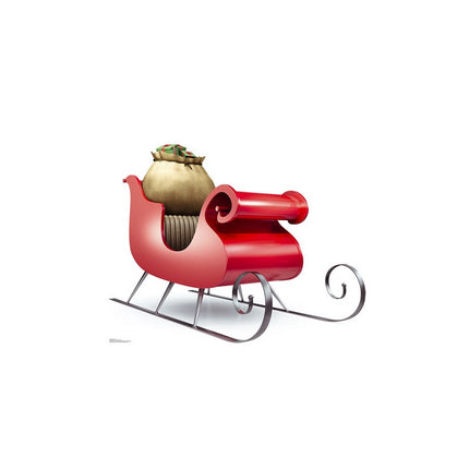 Santa's Sleigh Cardboard Cutout