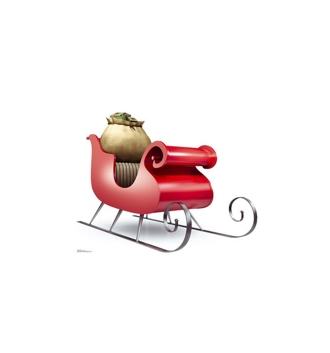 Santa's Sleigh Cardboard Cutout