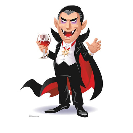 Cartoon Dracula Cardboard Cutout