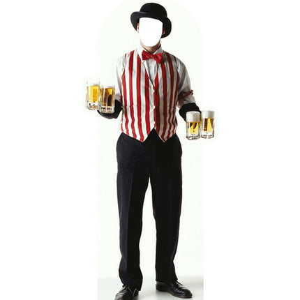 Carnival Bartender Standin Cardboard Cutout