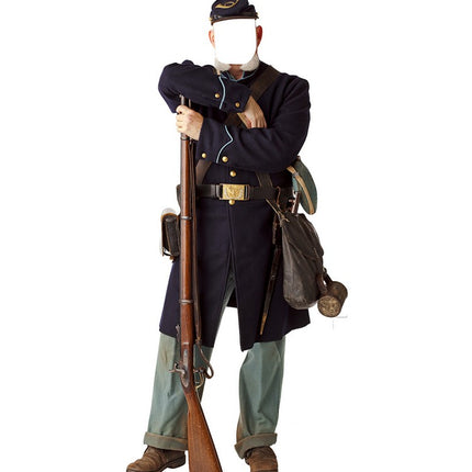 Union Civil War Soldier Standin Cardboard Cutout