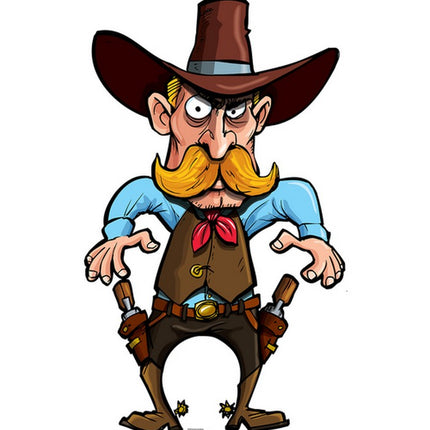 Cartoon Cowboy Cardboard Cutout
