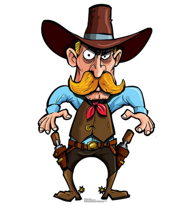Cartoon Cowboy Cardboard Cutout