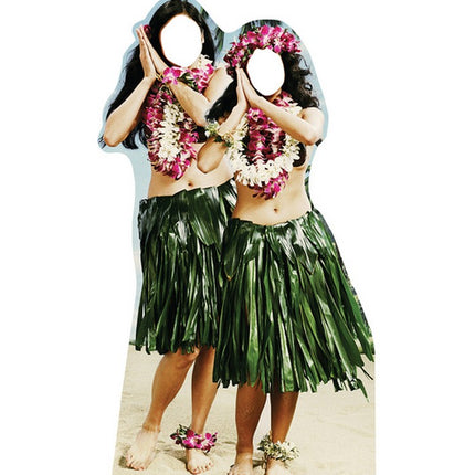 Hawaiian Hula Girls Standin Cardboard Cutout
