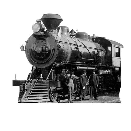 Antique Steam Engine Cardboard Cutout
