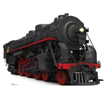 Black and Red Steam Train Cardboard Cutout