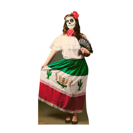 Day of The Dead Woman Cardboard Cutout