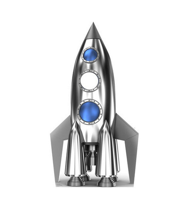 Rocket Standin Cardboard Cutout