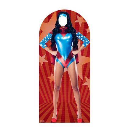 Woman Super Hero Standin Cardboard Cutout